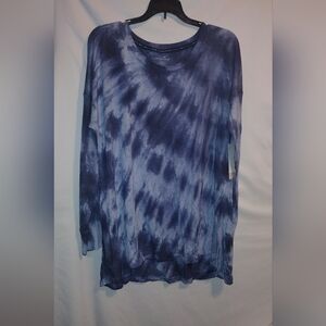 Blue Tie-Dye Women's Top by New Directions NWT